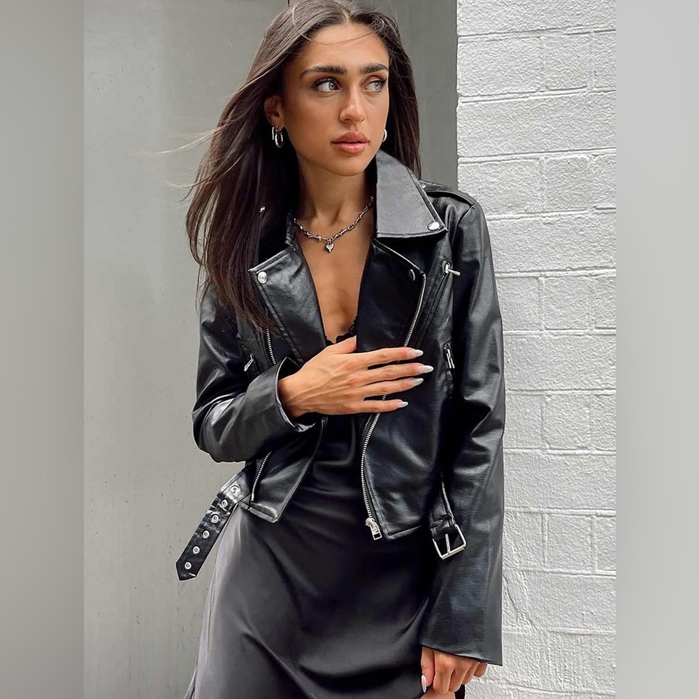 Lioness Zeppelin Faux Leather Moto Jacket